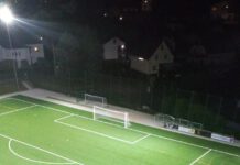 Flutlichtanlage verbraucht viel weniger Energie